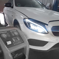 Getriebespülung am Mercedes C220